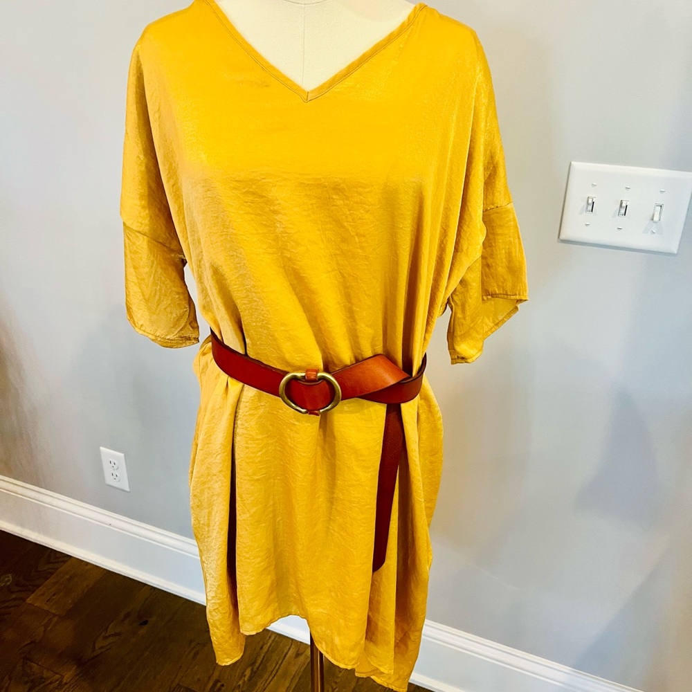 Mustard color oversized dress. Never worn.